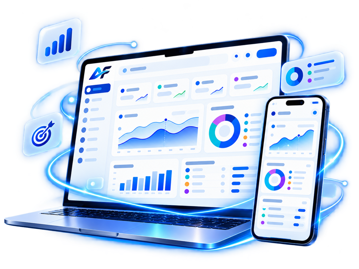 Aperçu de l'interface CRM AssurFlow